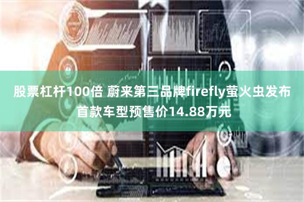 股票杠杆100倍 蔚来第三品牌firefly萤火虫发布 首款