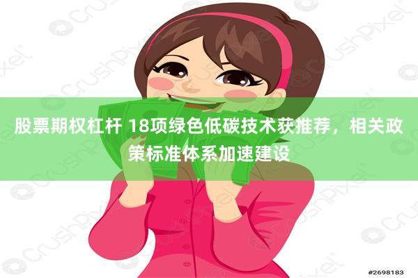 股票期权杠杆 18项绿色低碳技术获推荐，相关政策标准体系加速